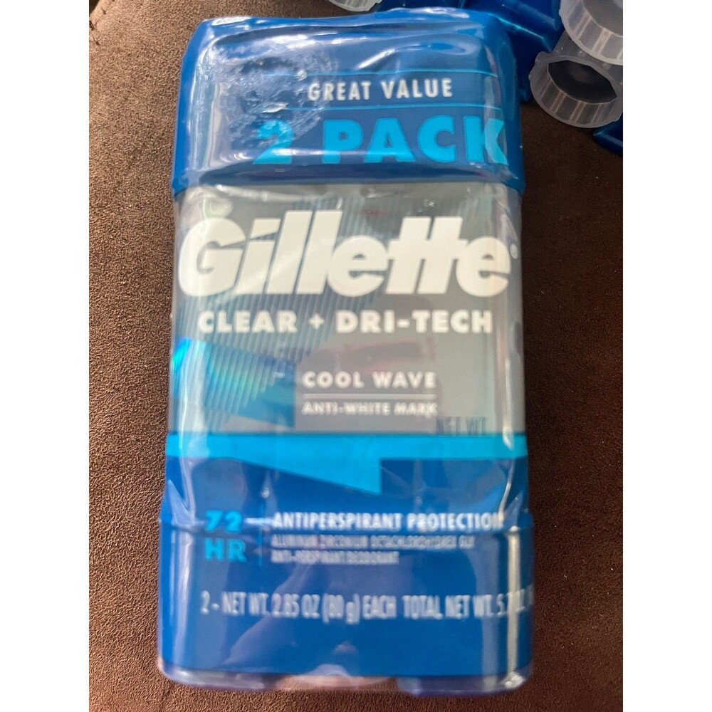 Gillette Cool Wave Dri-Tech Antiperspirant Twin Pk 2.85 Oz Each